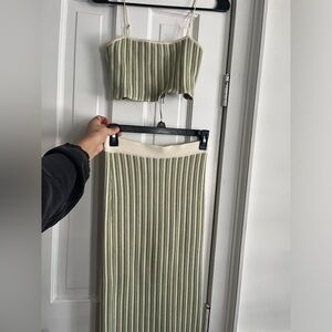 YLW the label set with midi skirt and tank